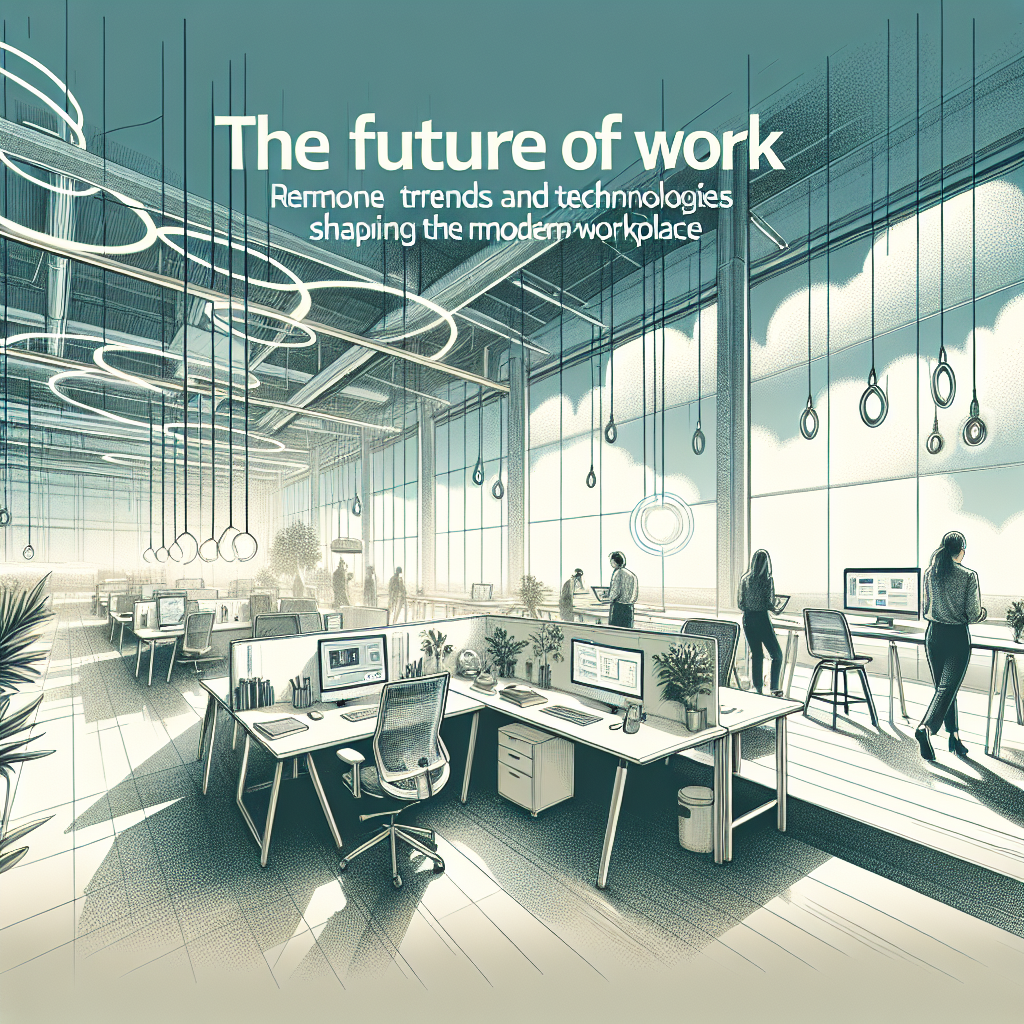 The Future of Work: Remote Trends and Technologies Shaping the Modern Workplace